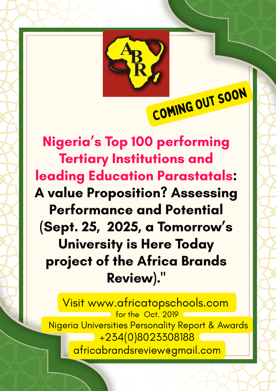 SEPT. 25, 2025 VALUE-BASED RANKING OF NIGERIA’S TOP 100 PERFORMING TERTIARY INSTITUTIONS