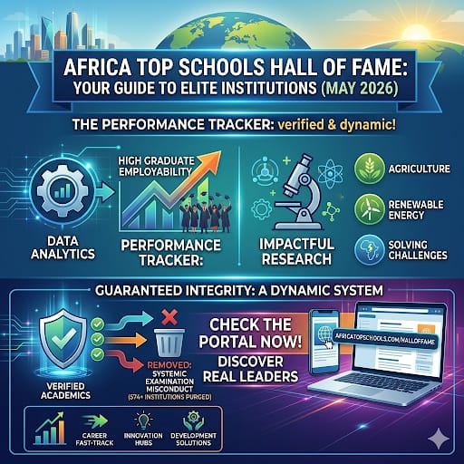 AFRICA Top School Hall of Fame (TERTIARY INSTITUTIONS): MAY 2026 RANKING