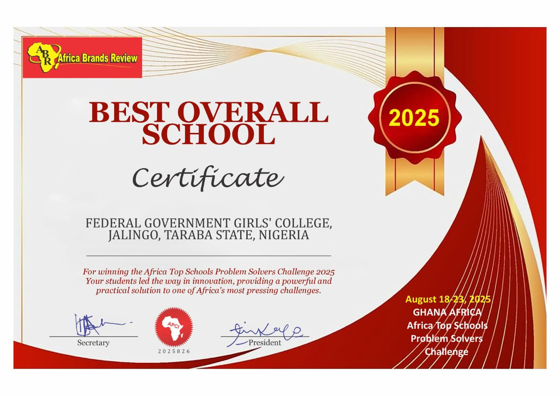 WINNER OF THE 2025 PAN-AFRICAN PROBLEM SOLVERS CHALLENGE 