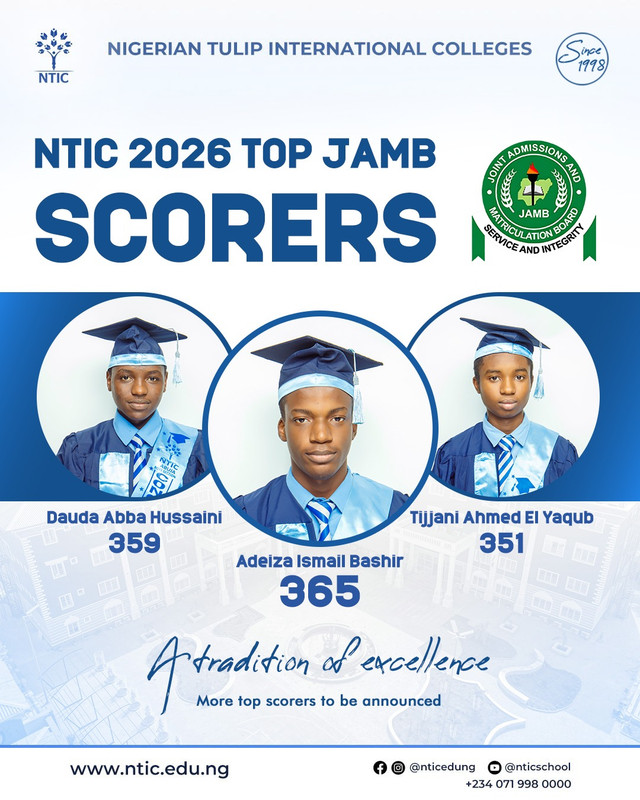 GALLERY OF EXCELLENCE: 2026 JAMB RESULTS